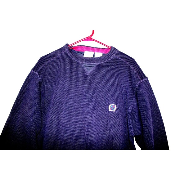 Ozark Wilderness Outfitters Mens Navy Heavy Knit Pullover Sweater Size Medium - Picture 2 of 9